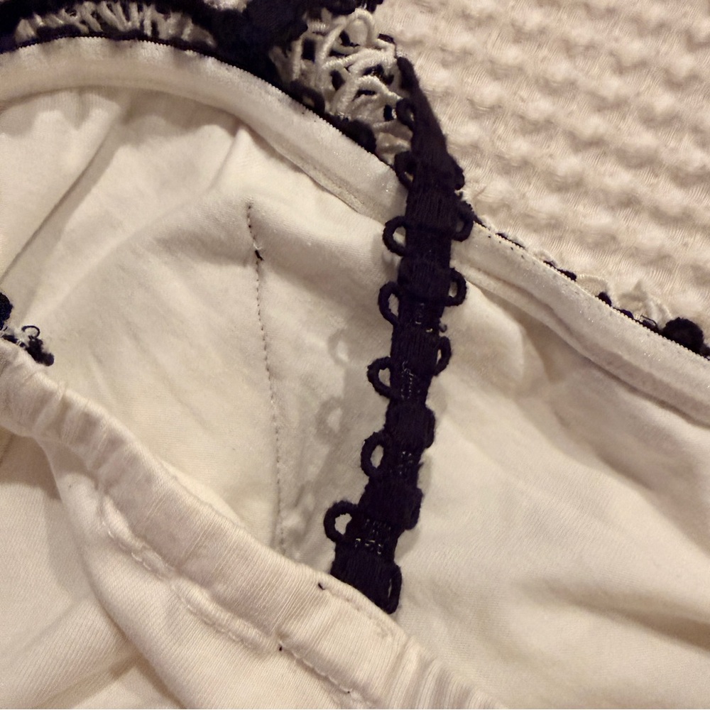 Anthropologie White and Black Crochet Ruffle Camisole - Picture 11 of 11